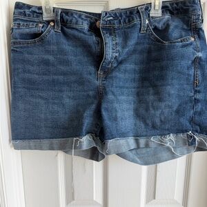 Seven 7 Jeans Dark Wash Denim Shorts Excellent Condition size 16